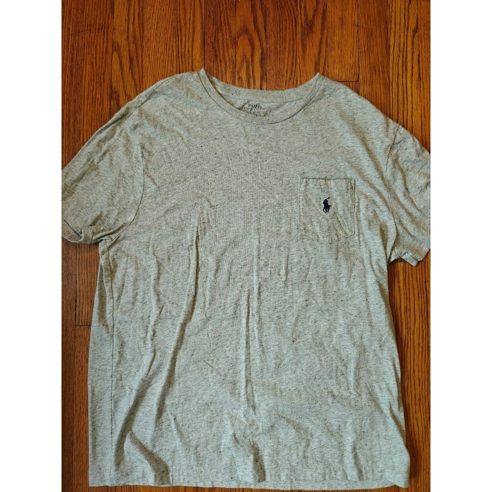 Polo Ralph Lauren Front Pocket Gray T Shirt Men's Large Classic Fit